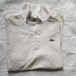 Lacoste White Mens Polo